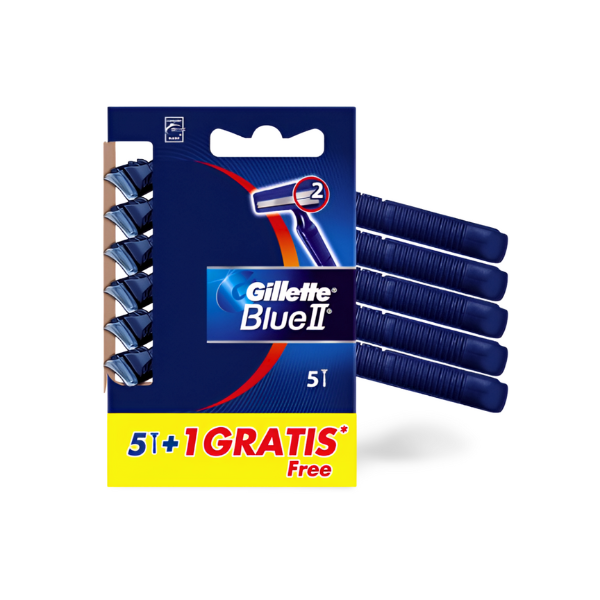 GILLETTE BLUE II FIJA 5+1 AZUL